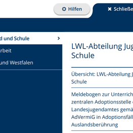 Aufgeklapptes Inhaltsverzeichnis